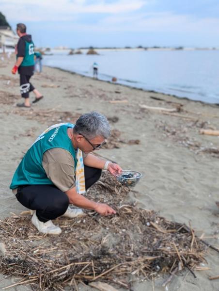 海のイブニングおそうじ画像