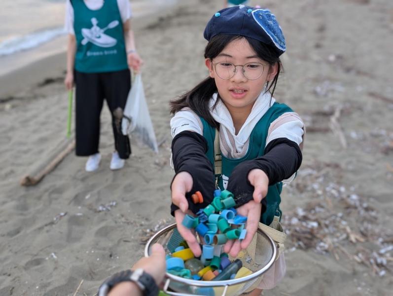 海のイブニングおそうじ画像