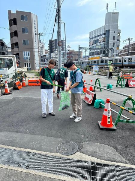 登戸ゴミ拾い画像