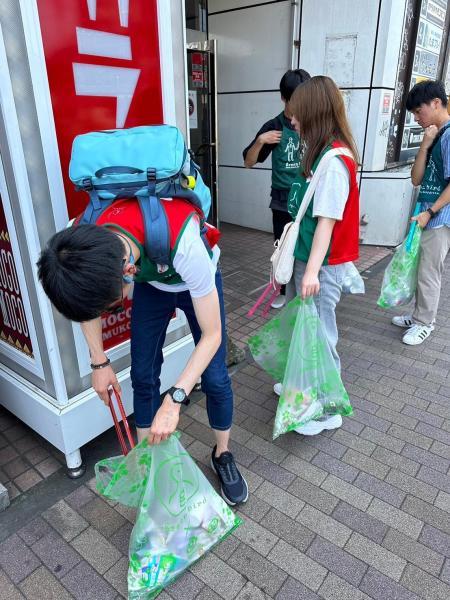 登戸ゴミ拾い画像