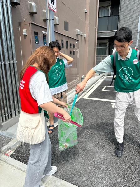 登戸ゴミ拾い画像