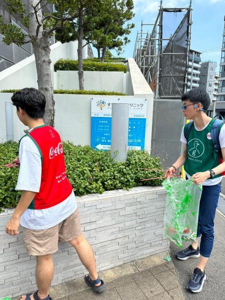 登戸ゴミ拾い画像