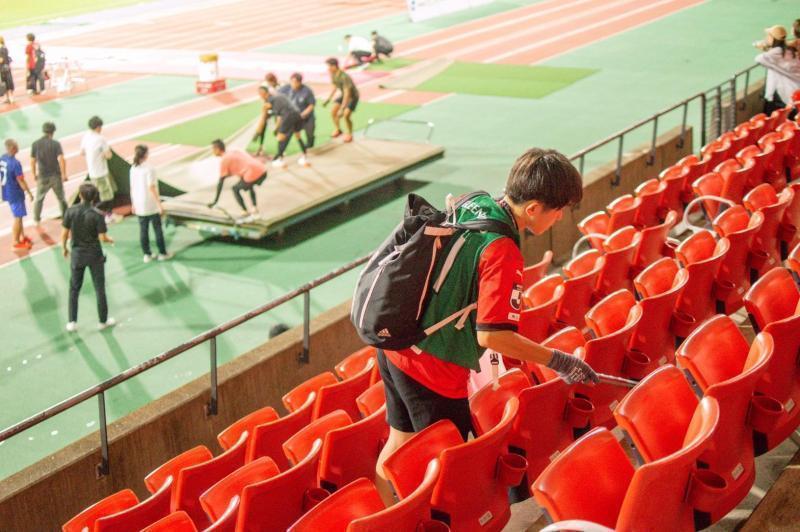 ロアッソ会場そうじ開催！画像