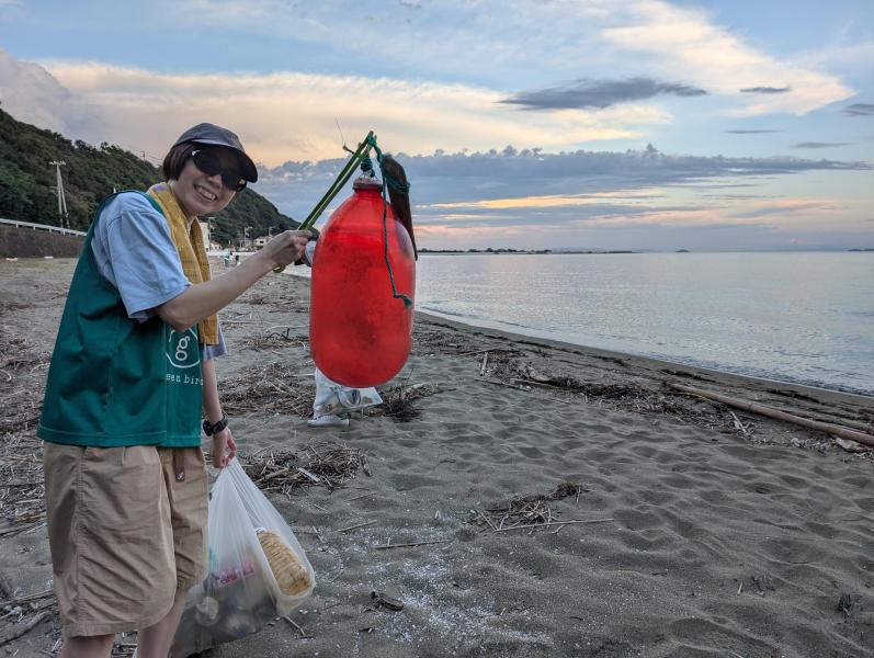 海のイブニングおそうじ画像