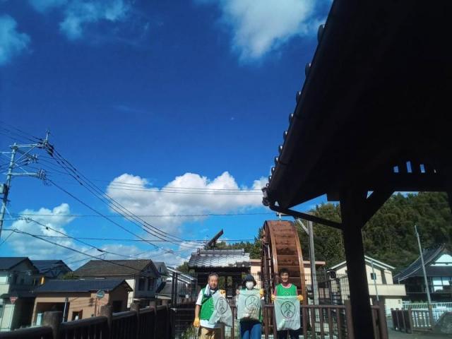 地蔵祭り後掃除