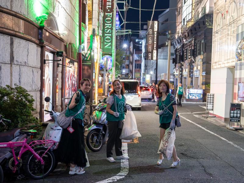 8月20日 歌舞伎町お掃除画像