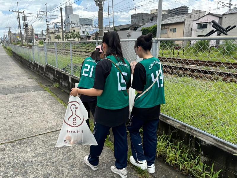 大牟田チーム大牟田駅前お掃除画像