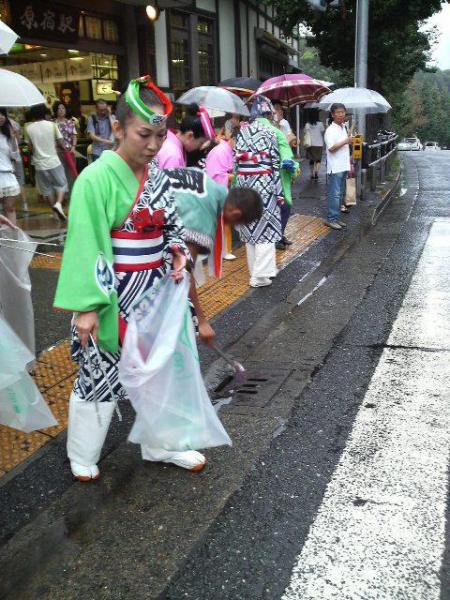 原宿よさこい連&times;元氣連&times;green bird　コラボそうじ！画像
