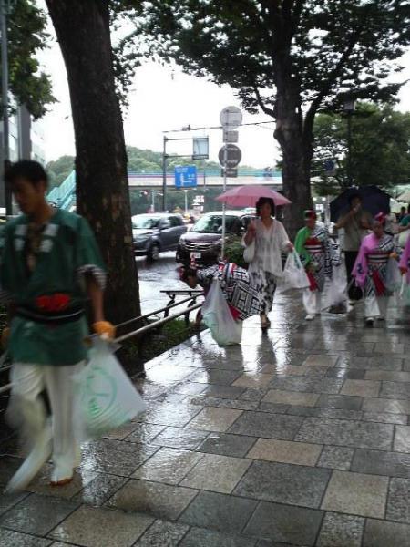 原宿よさこい連&times;元氣連&times;green bird　コラボそうじ！画像