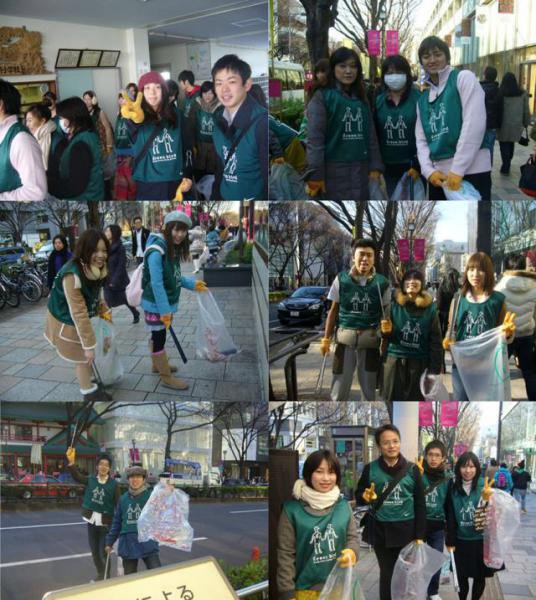 表参道クリスマスそうじ今年も楽しく終了！　画像