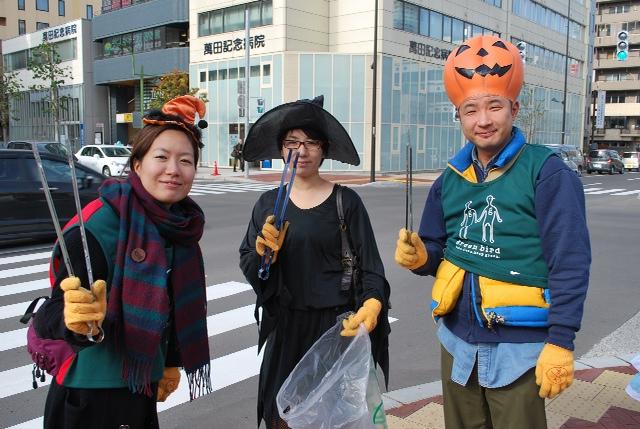 10/29 創成川公園ハロウィンパーティ 仮装おそうじパレード 終わりました★画像