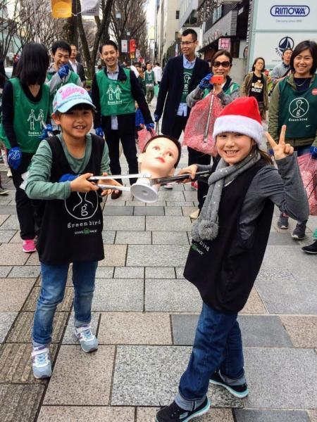 表参道クリスマスお掃除画像