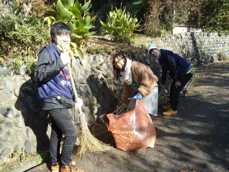 中大ボランティアセンターとランチでおそうじ画像