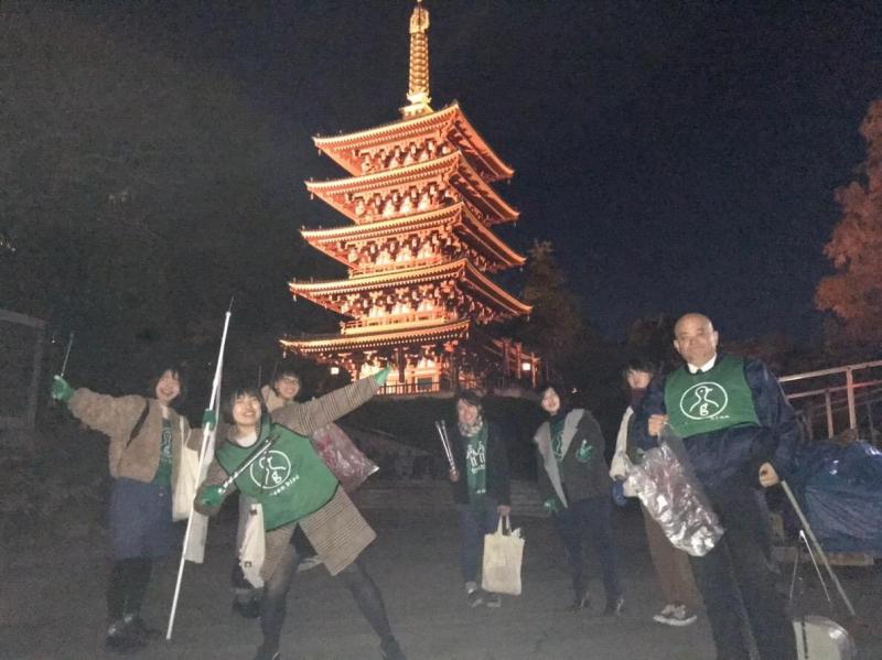 高幡不動定例お掃除画像