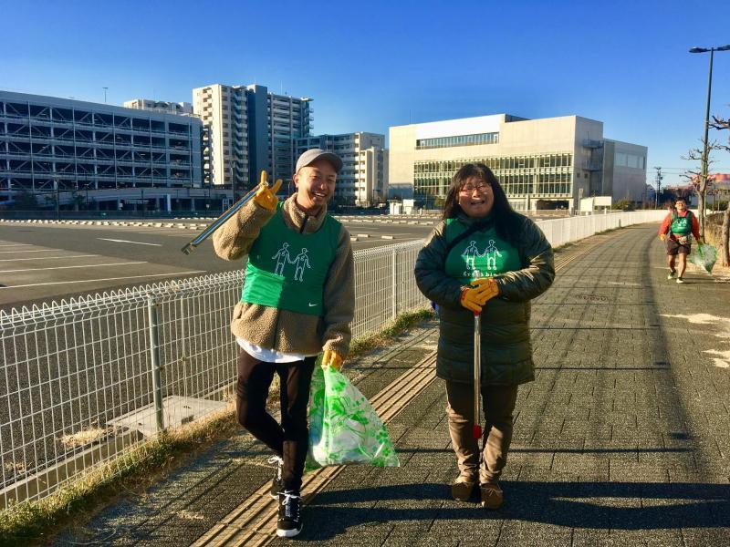 辻堂チーム2月の定例ゴミ拾い画像