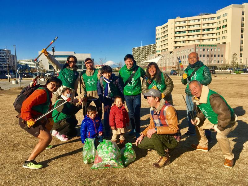 辻堂チーム3月の定例ゴミ拾い画像
