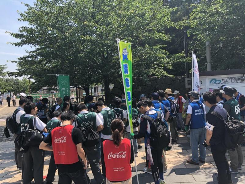 第2回 コラボラ九電&times;greenbird北九州チーム コラボ清掃画像