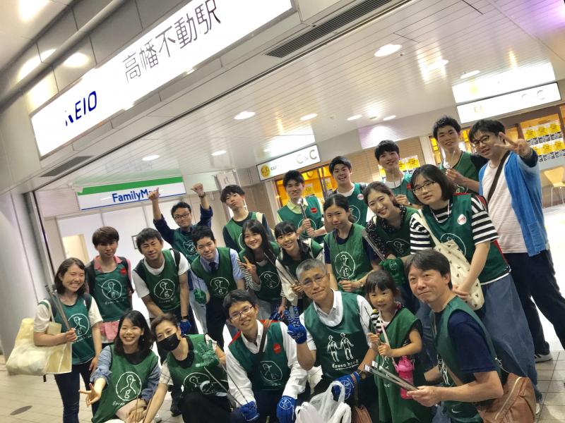 高幡不動定例お掃除画像