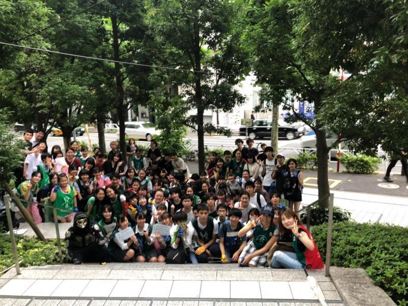 夏休み最後の【学生限定】原宿ゴミ拾い画像