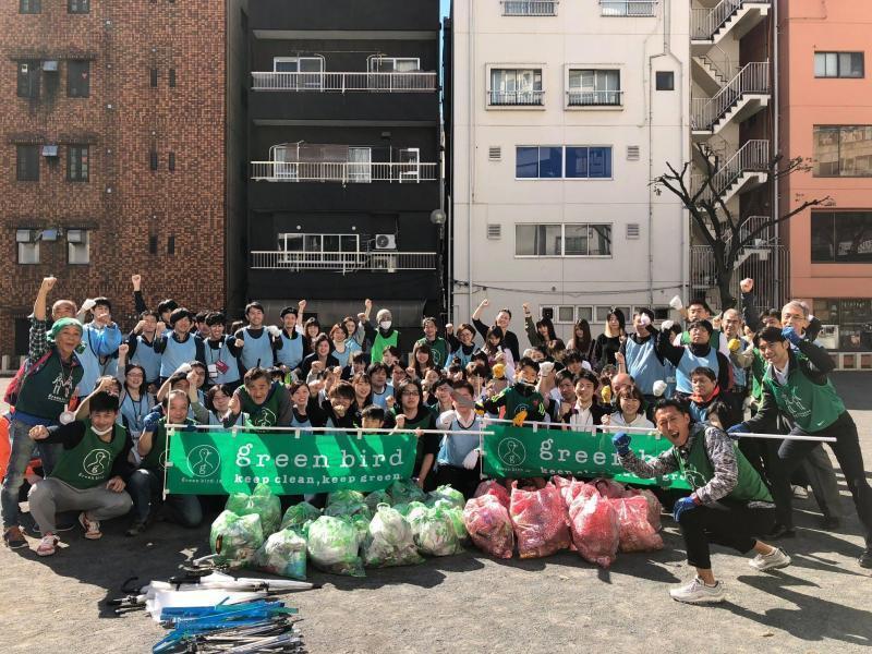 カワサキハロウィン コラボ掃除画像
