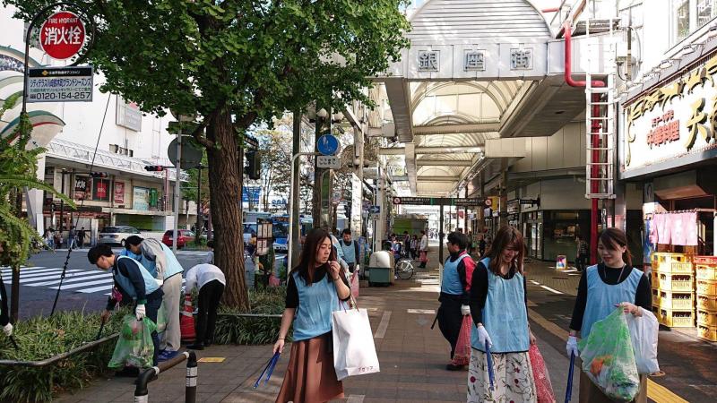 カワサキハロウィン コラボ掃除画像