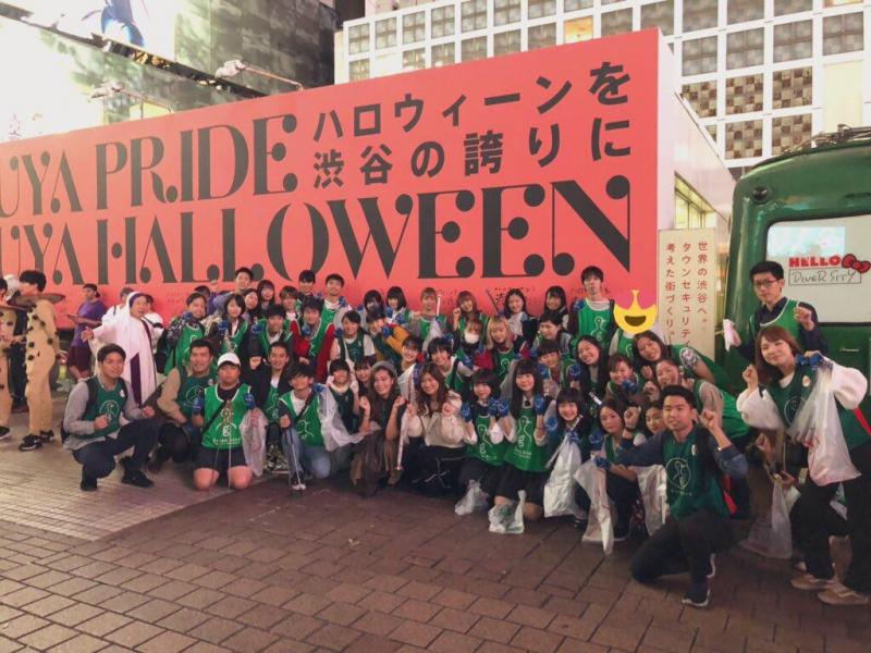 渋谷ハロウィン翌日早朝ゴミ拾い！画像