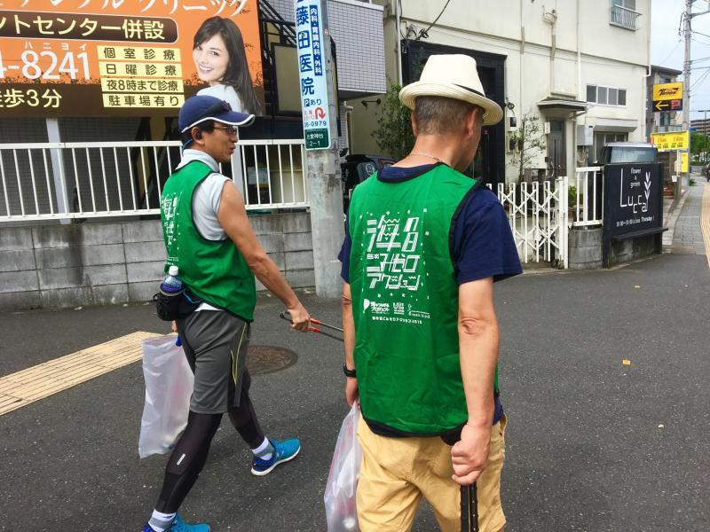辻堂チーム定例ゴミ拾い画像