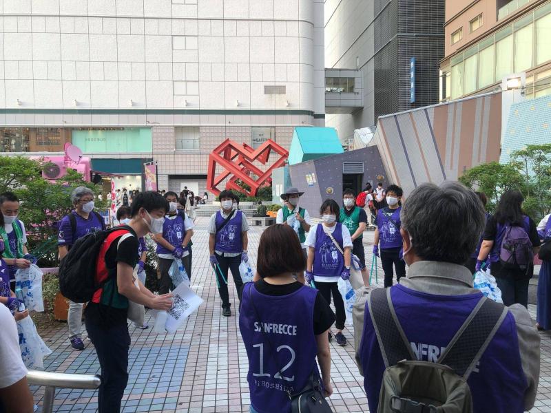 【広島】今回は朝開催！サンフレッチェコラボおそうじ画像