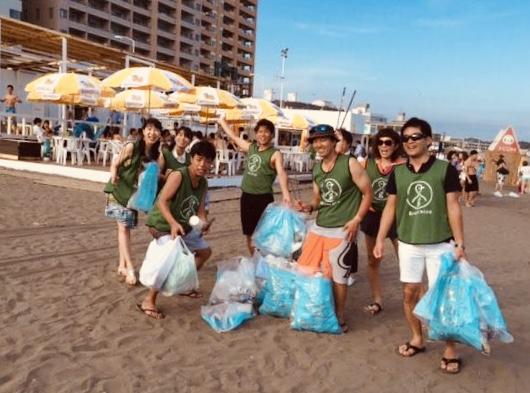 湘南海岸！江の島片瀬西浜でビーチクリーン！画像