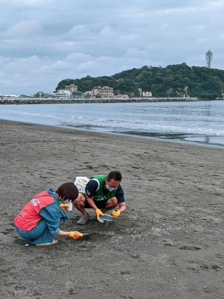 湘南海岸！江の島片瀬西浜でビーチクリーン！画像