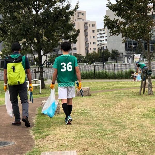 辻堂神台公園定例ゴミ拾い画像