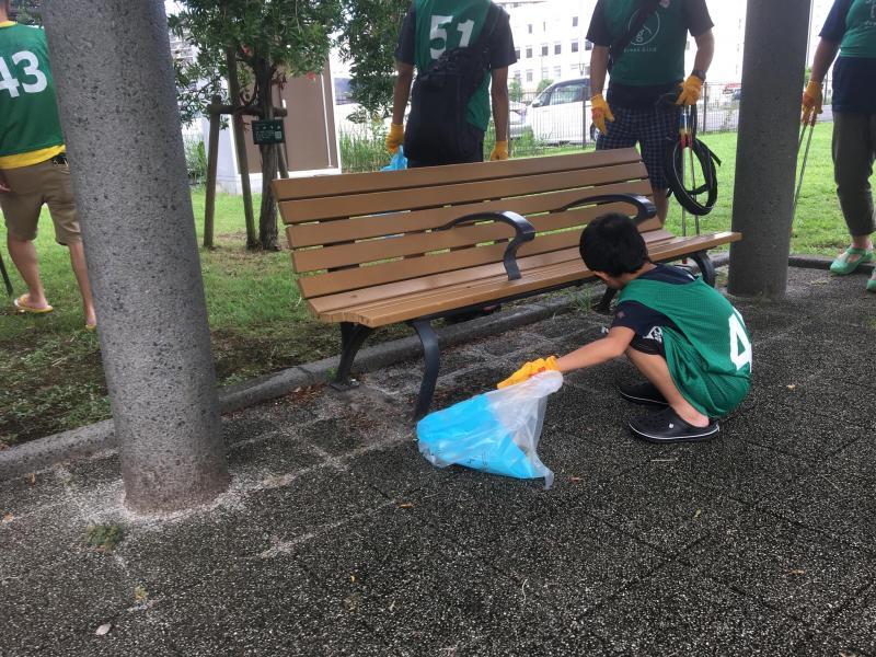 辻堂神台公園定例ゴミ拾い画像