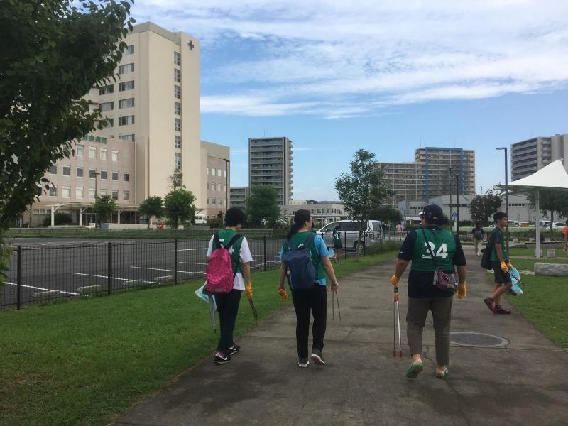 辻堂神台公園定例ゴミ拾い画像