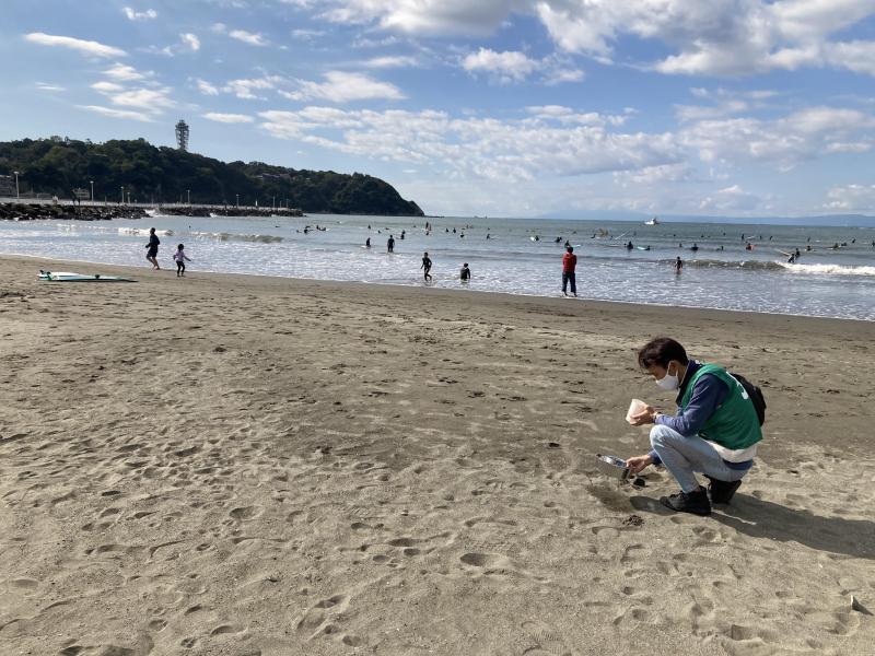 湘南海岸！江の島片瀬西浜でビーチクリーン！画像