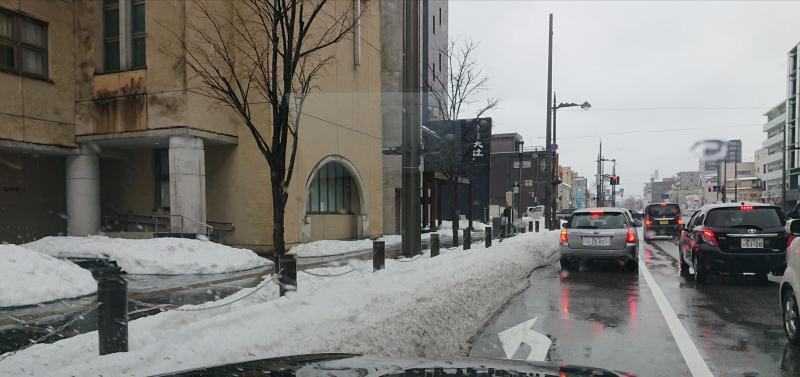 西町・総曲輪そうじは残雪あるので、中止します画像