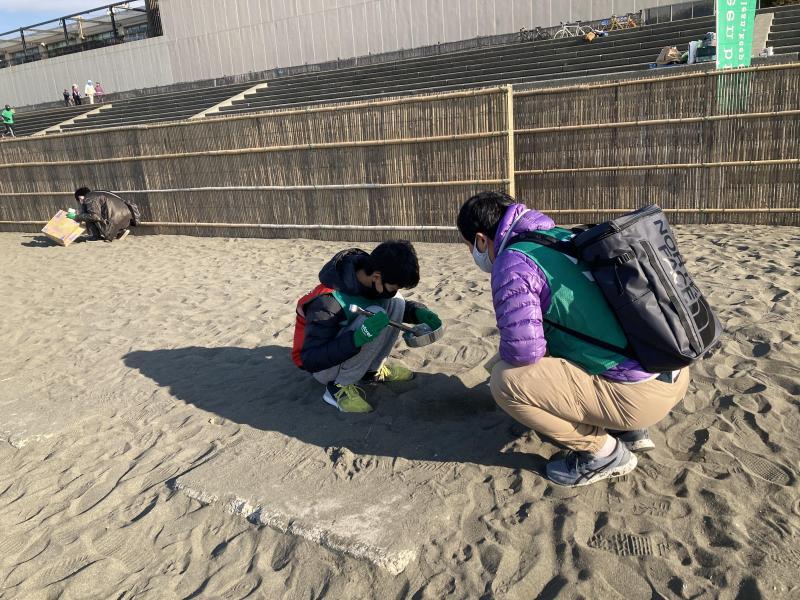 湘南海岸！江の島片瀬西浜海岸ビーチクリーン！画像