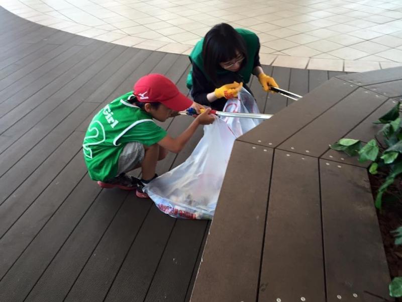 辻堂駅街ゴミ拾い画像