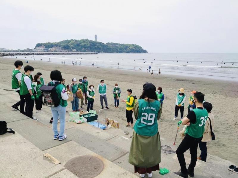 湘南！江の島片瀬西浜海岸ビーチクリーン！画像