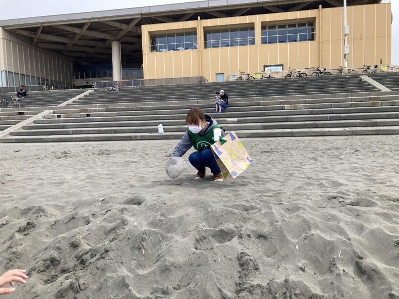 湘南！江の島片瀬西浜海岸ビーチクリーン！画像