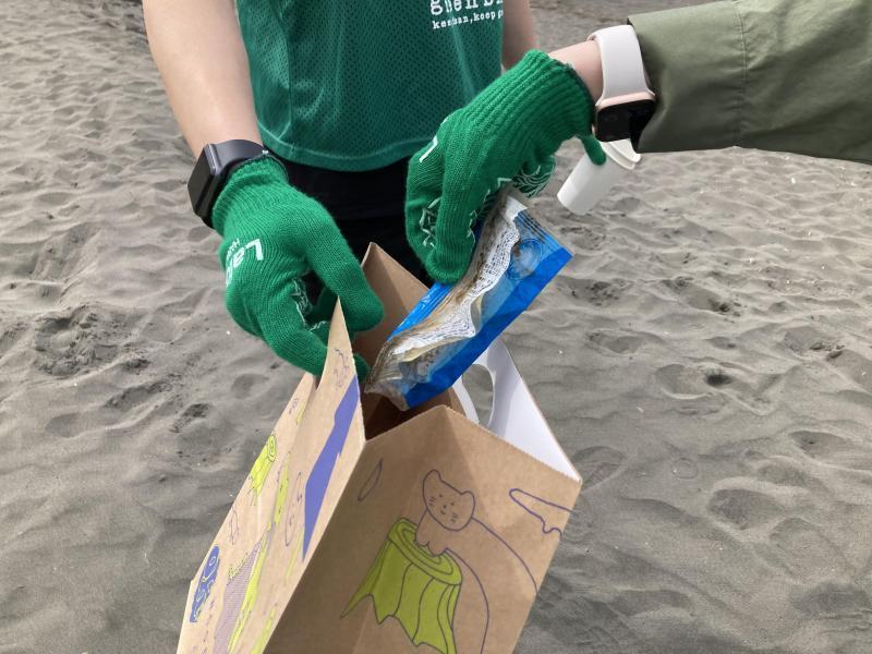 湘南！江の島片瀬西浜海岸ビーチクリーン！画像