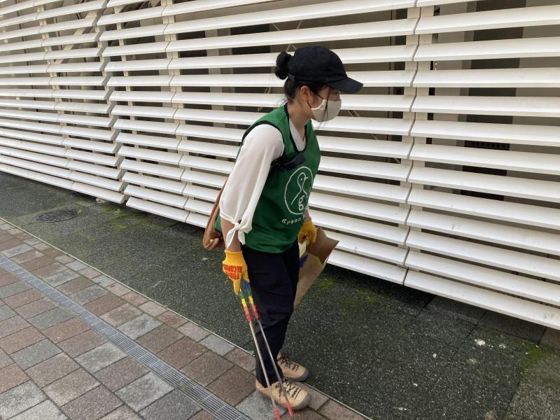 辻堂駅街ゴミ拾い画像