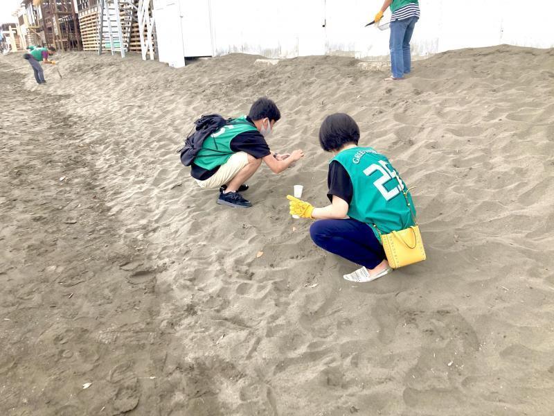 湘南！江ノ島片瀬西浜海岸サンセットビーチクリーン！画像