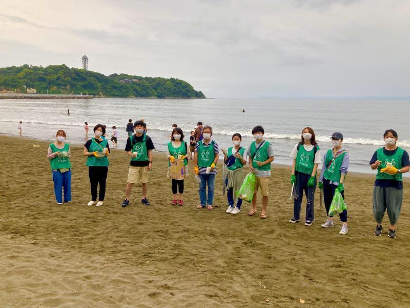 湘南！江ノ島片瀬西浜海岸サンセットビーチクリーン！画像