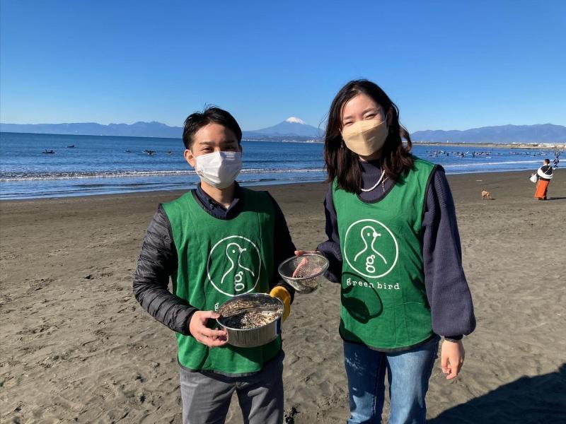 湘南！江ノ島片瀬西浜海岸マイクロプラスチックビーチクリーン！画像