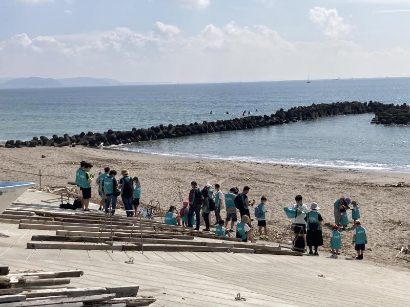 絶景！鎌倉腰越！プラスチックゴミビーチクリーン！画像