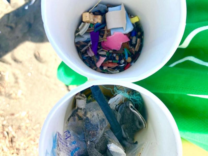 湘南！江の島片瀬西浜海岸マイクロプラスチックビーチクリーン！画像