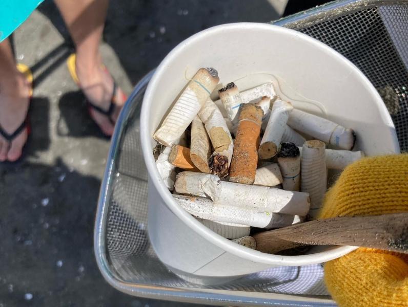 湘南！江の島片瀬西浜海岸マイクロプラスチックビーチクリーン！画像