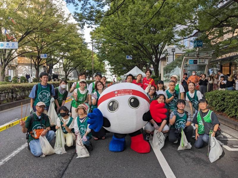 W杯バレー開幕直前！ごみ拾い企画！画像