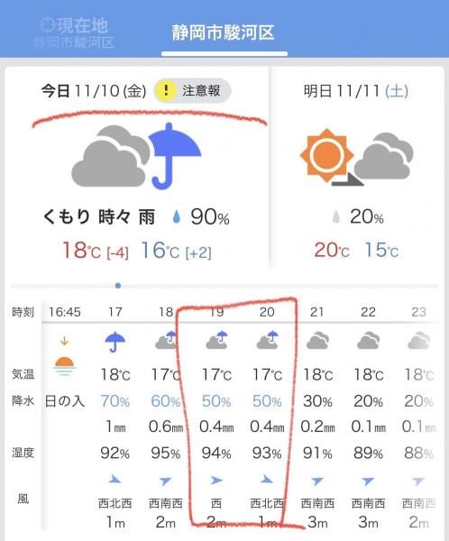 【静岡】本日11/10金 夜の街中ごみ拾い 雨のため中止画像