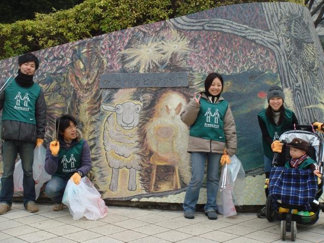 2007年 2月 10日 駒沢公園通りそうじ画像